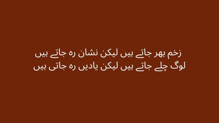 2 Line Sad Urdu Shayari